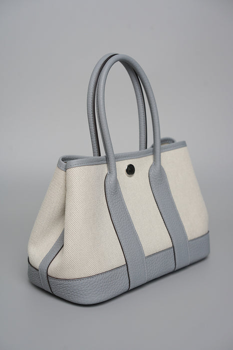 Hermes Mini Garden Party 23 in Glacier/Gris Pantin Phw (Brand New)