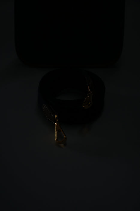 Hermes Mini Evelyne in Etoupe Ghw, Bleu Indigo Straps