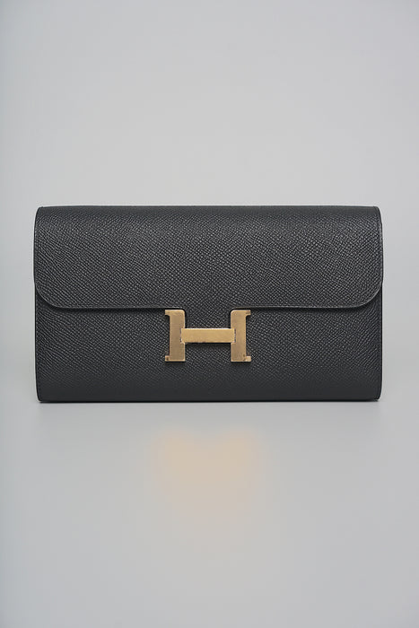 Hermes Constance To Go in Black Epsom Ghw (Brand New)