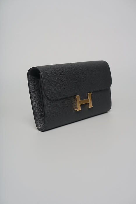 Hermes Constance To Go in Black Epsom Ghw (Brand New)