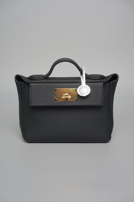 Hermes 2424-21 black swift / togo ghw (Brand New)