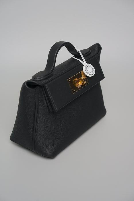 Hermes 2424-21 black swift / togo ghw (Brand New)