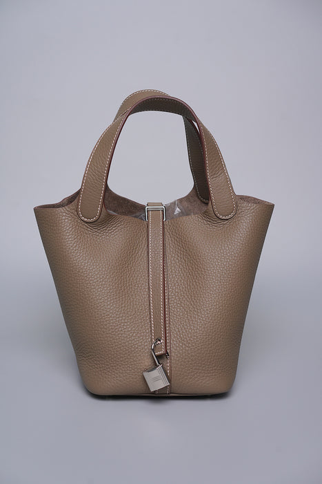 Hermes Picotin 18 in Etoupe Phw (Brand New)