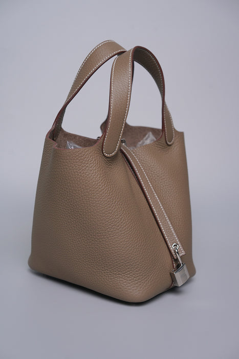 Hermes Picotin 18 in Etoupe Phw (Brand New)