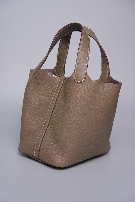 Hermes Picotin 18 in Etoupe Phw (Brand New)