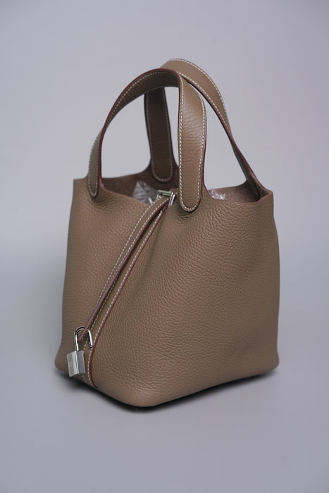 Hermes Picotin 18 in Etoupe Phw (Brand New)