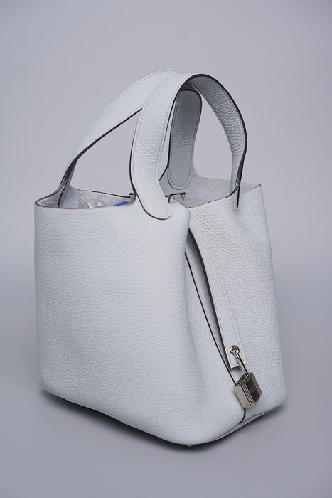 Hermes Picotin 18 in Bleu Pale Phw (Brand New)