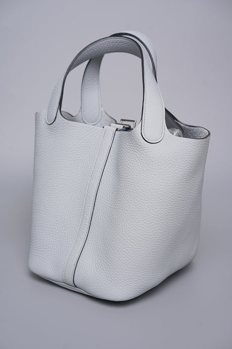Hermes Picotin 18 in Bleu Pale Phw (Brand New)