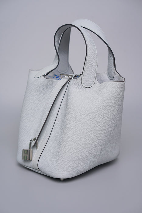 Hermes Picotin 18 in Bleu Pale Phw (Brand New)