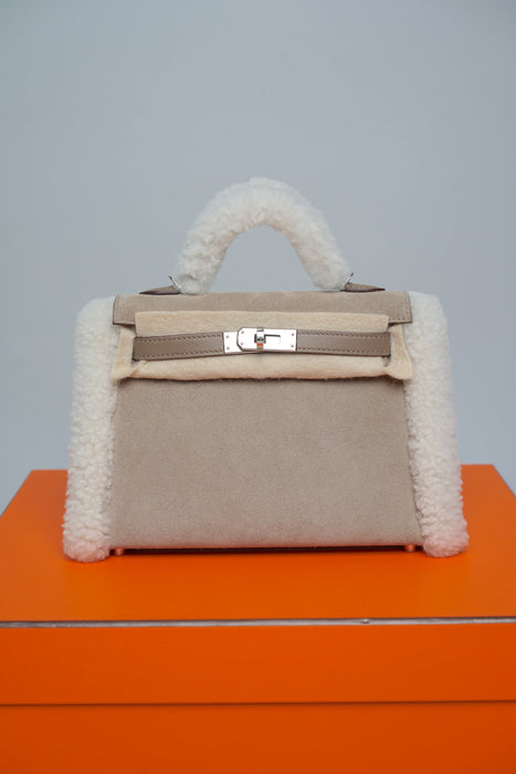Hermes Kelly 20 Teddy Grizzly in Etoupe Phw (Brand New)