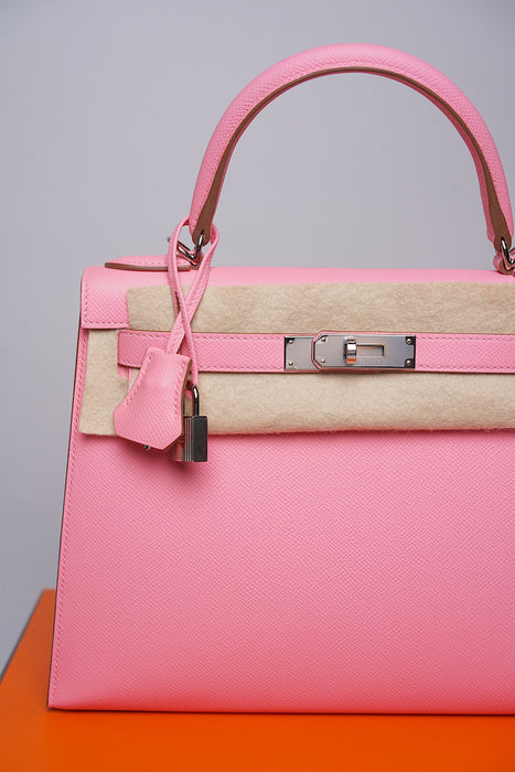 Hermes Kelly 28 Sellier in Rose Confetti Phw