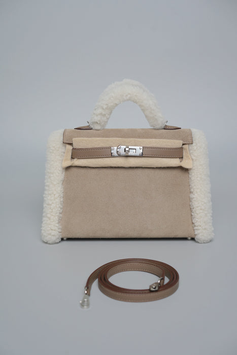 Hermes Kelly 20 Teddy Grizzly in Etoupe Phw (Brand New)