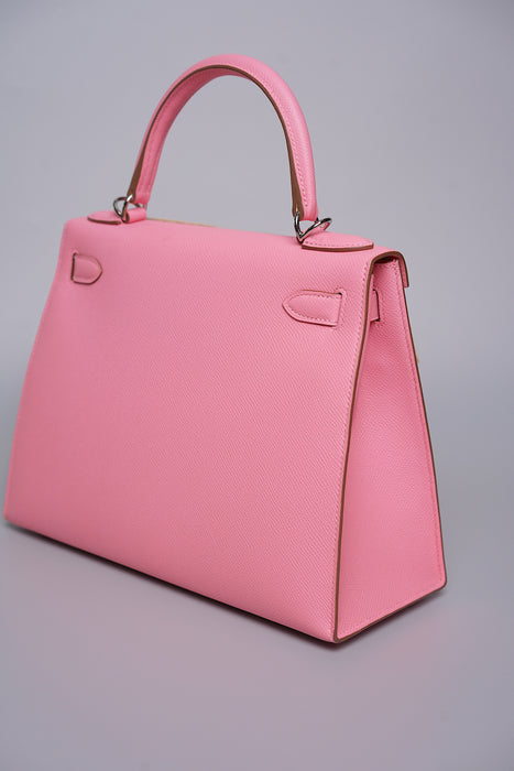 Hermes Kelly 28 Sellier in Rose Confetti Phw