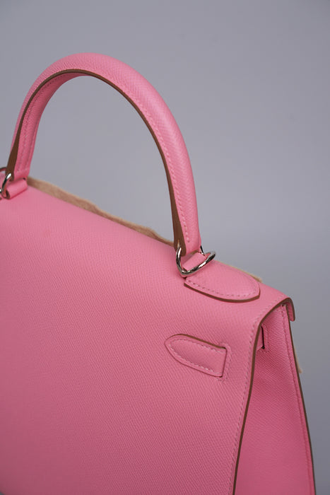Hermes Kelly 28 Sellier in Rose Confetti Phw