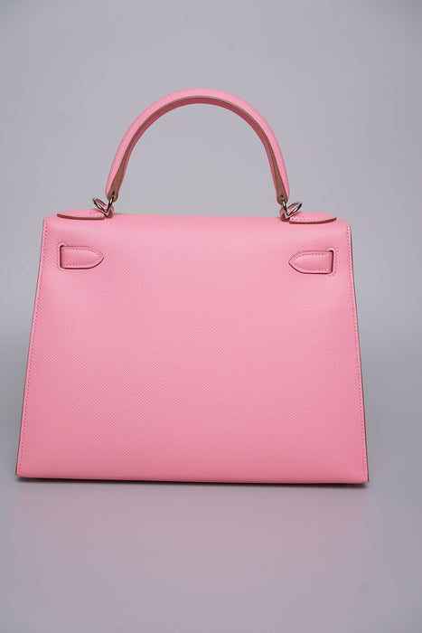 Hermes Kelly 28 Sellier in Rose Confetti Phw