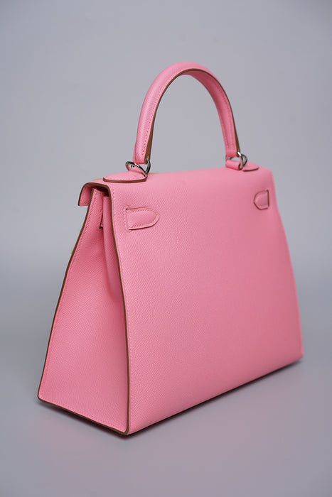 Hermes Kelly 28 Sellier in Rose Confetti Phw