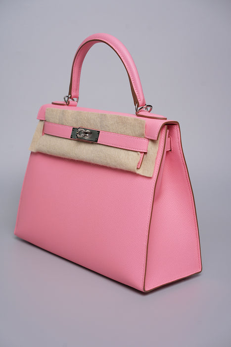 Hermes Kelly 28 Sellier in Rose Confetti Phw