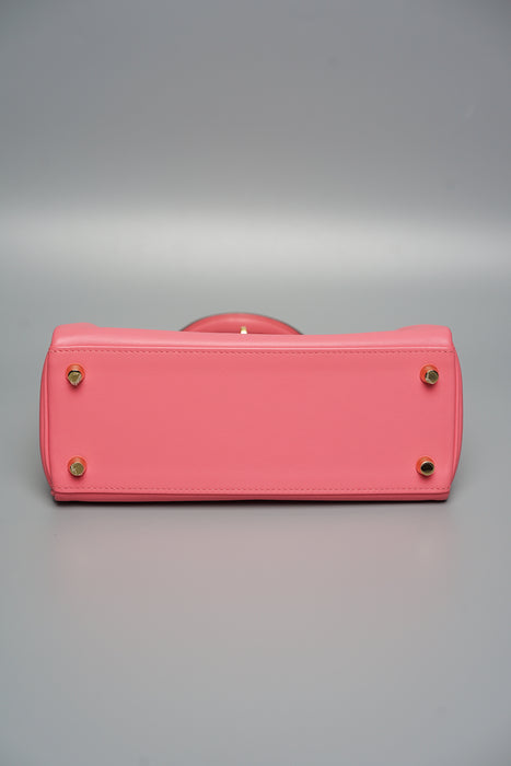 Hermes Kelly 25 Retourne in Rose Azalea Ghw