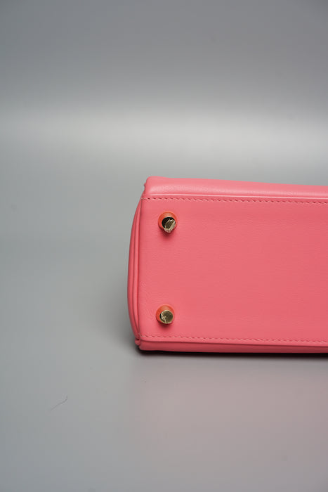 Hermes Kelly 25 Retourne in Rose Azalea Ghw