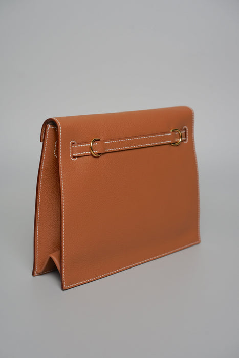 Hermes Kelly Danse in Gold Evercolor Ghw (Brand New)