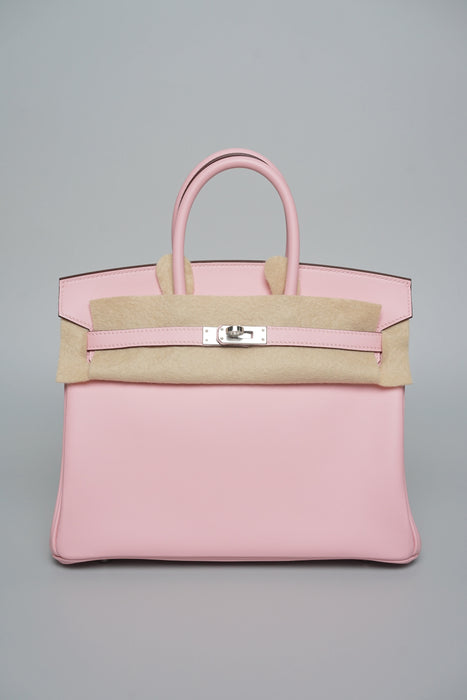 Hermes Birkin 25 in Rose Sakura Swift Phw (Brand New)