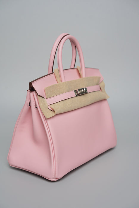 Hermes Birkin 25 in Rose Sakura Swift Phw (Brand New)