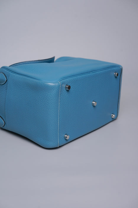 Hermes Lindy 30 in Blue Jeans Phw