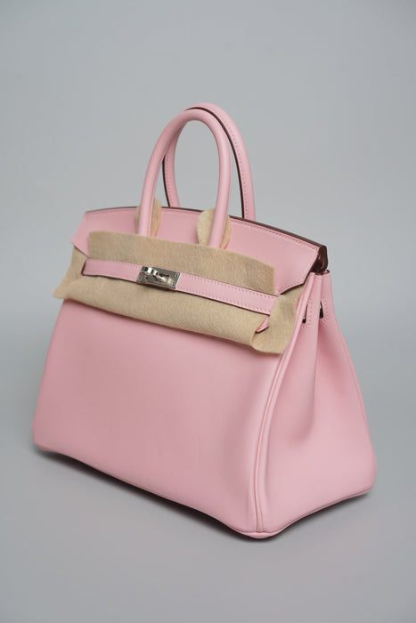 Hermes Birkin 25 in Rose Sakura Swift Phw (Brand New)