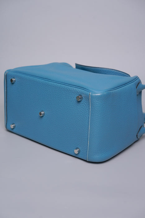 Hermes Lindy 30 in Blue Jeans Phw