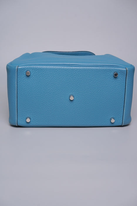 Hermes Lindy 30 in Blue Jeans Phw