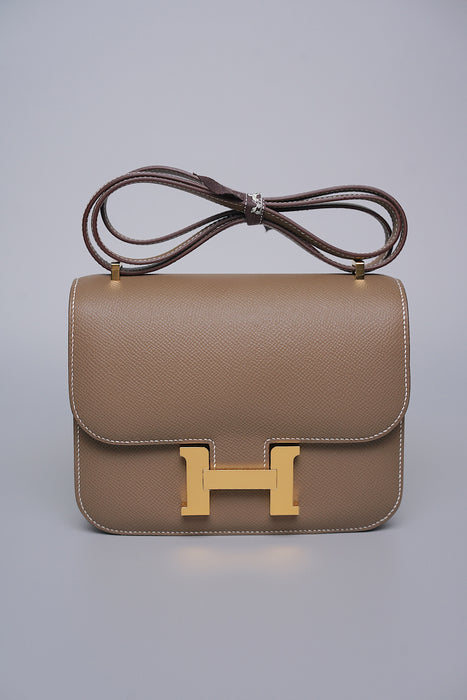 Hermes Constance 18 in Etoupe Epsom Ghw (Brand New)