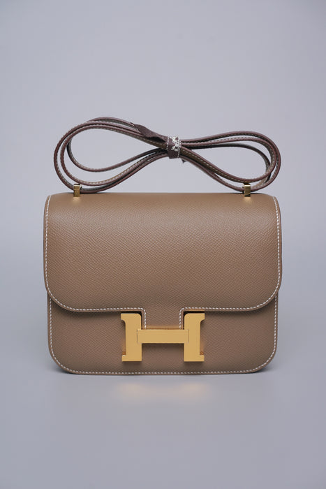Hermes Constance 18 in Etoupe Epsom Ghw (Brand New)