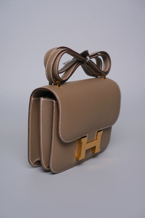 Hermes Constance 18 in Etoupe Epsom Ghw (Brand New)