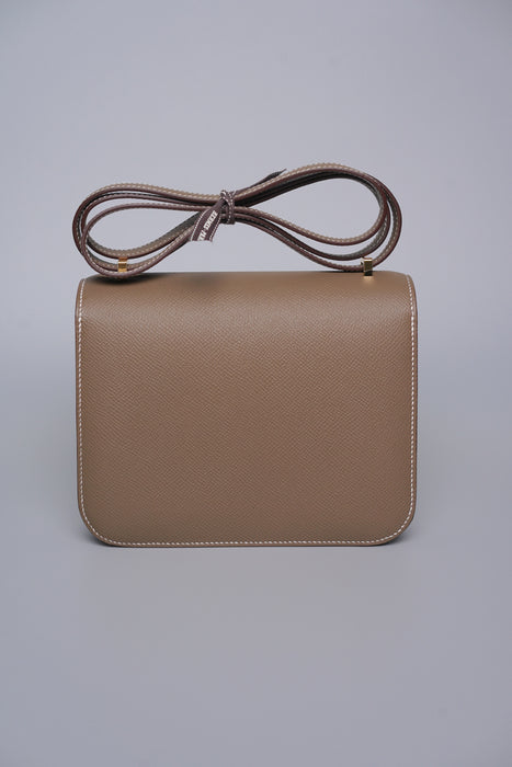 Hermes Constance 18 in Etoupe Epsom Ghw (Brand New)