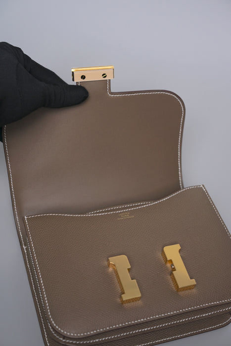 Hermes Constance 18 in Etoupe Epsom Ghw (Brand New)