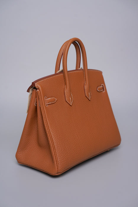 Hermes Birkin 25 in Gold Togo Ghw (Brand New)