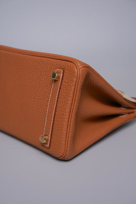 Hermes Birkin 25 in Gold Togo Ghw (Brand New)