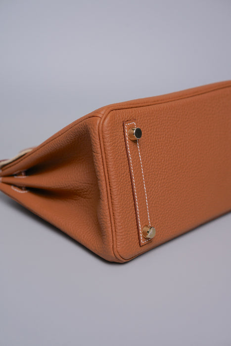 Hermes Birkin 25 in Gold Togo Ghw (Brand New)