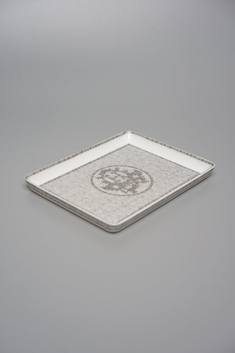 Hermes Mosaique Au 24 Platinum Tray (Brand New)