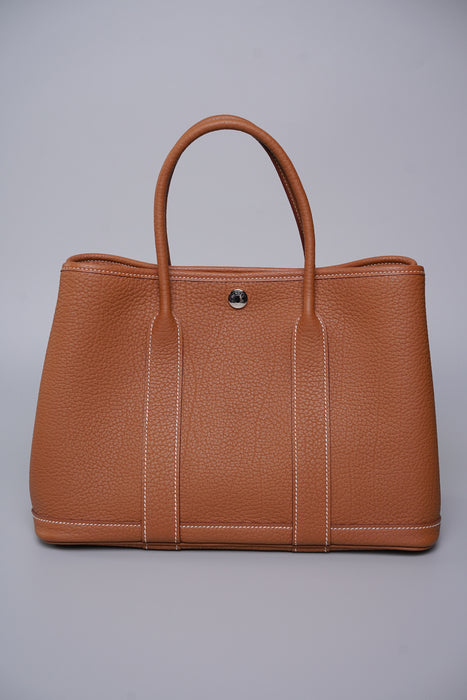 Hermes Garden Party 30 in Gold Phw