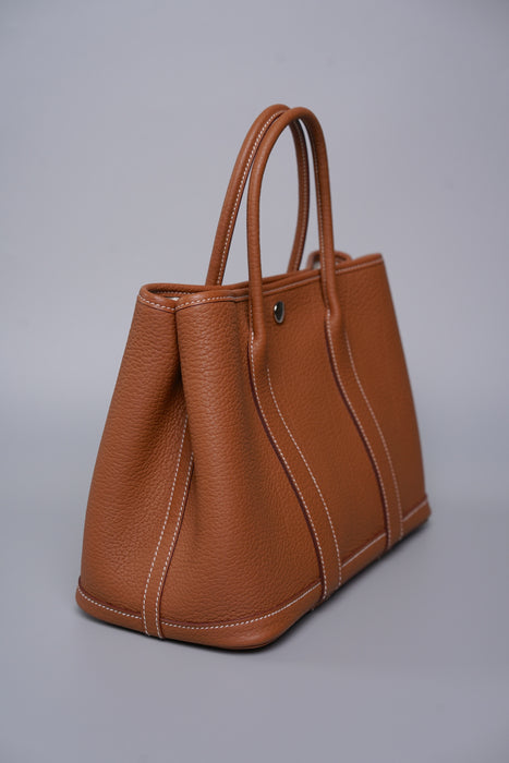 Hermes Garden Party 30 in Gold Phw