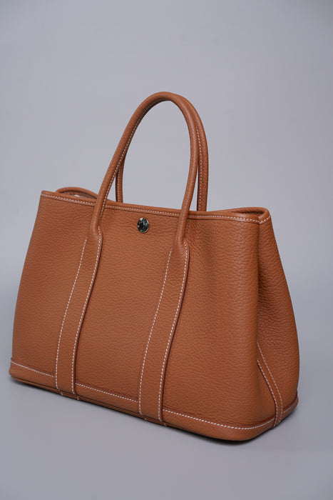 Hermes Garden Party 30 in Gold Phw