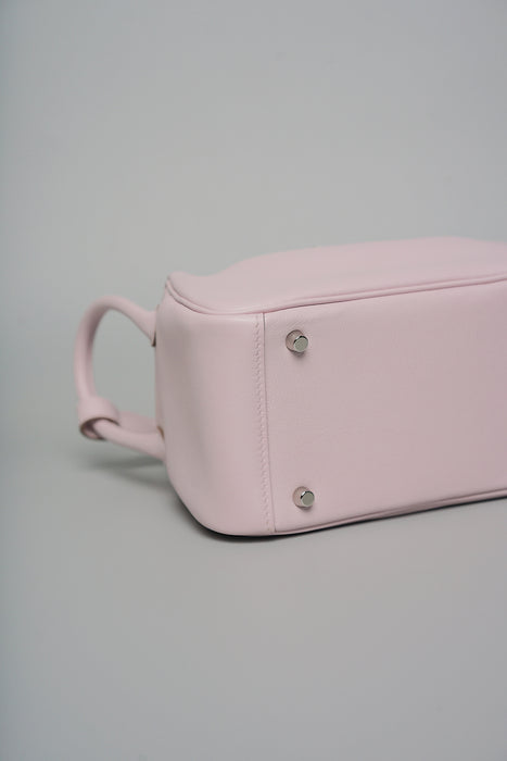 Hermes Mini Lindy in Mauve Pale Verso Gold Phw (Brand New)