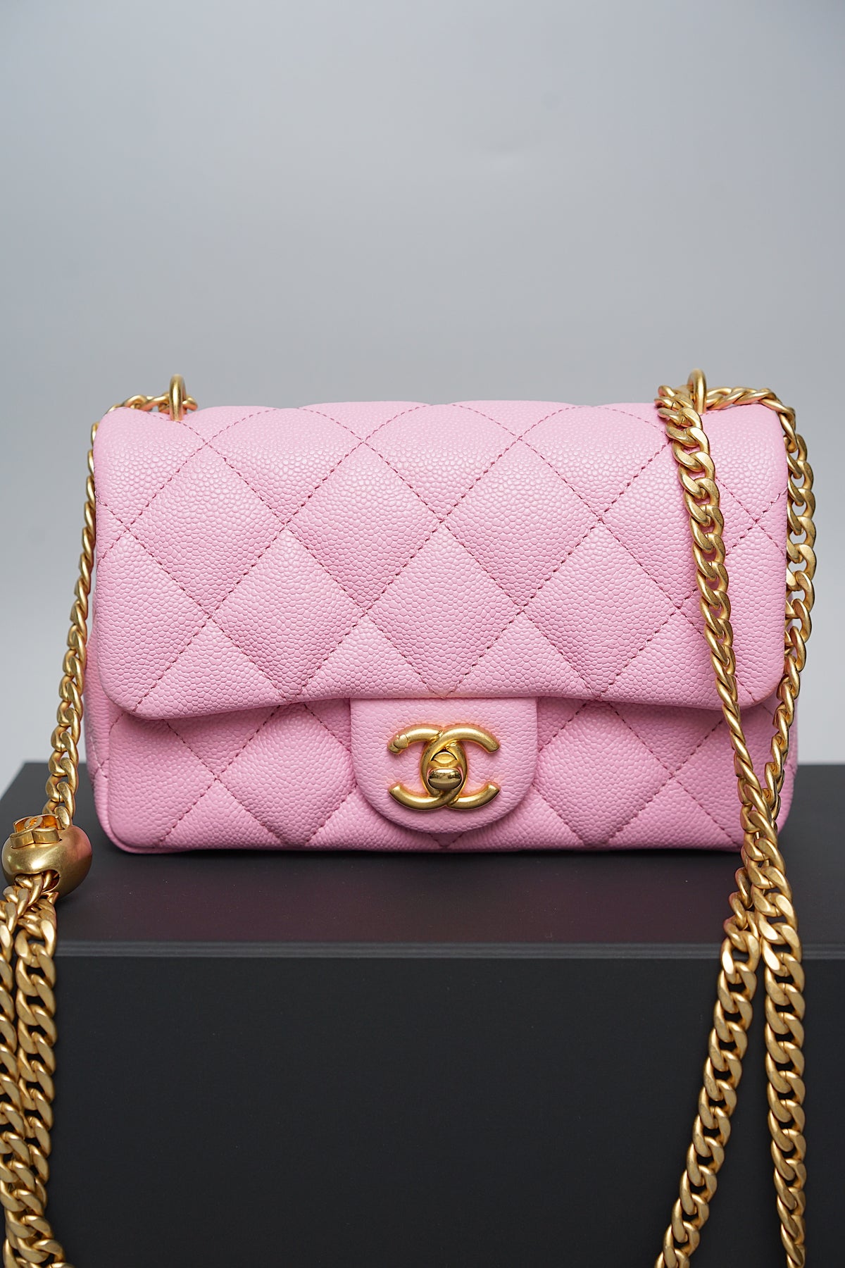 Chanel 23P Mini Flap Bag in Pink Caviar Ghw (Brand New)– orangeporter