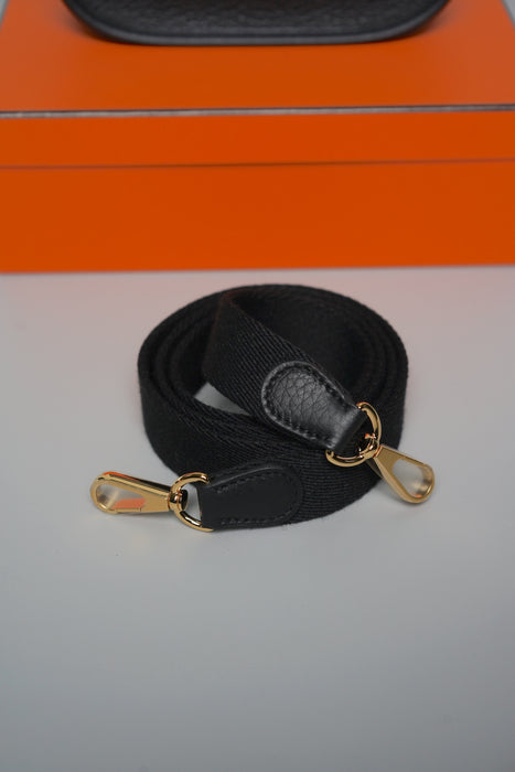 Hermes Mini Evelyne in Noir Ghw (Brand New)