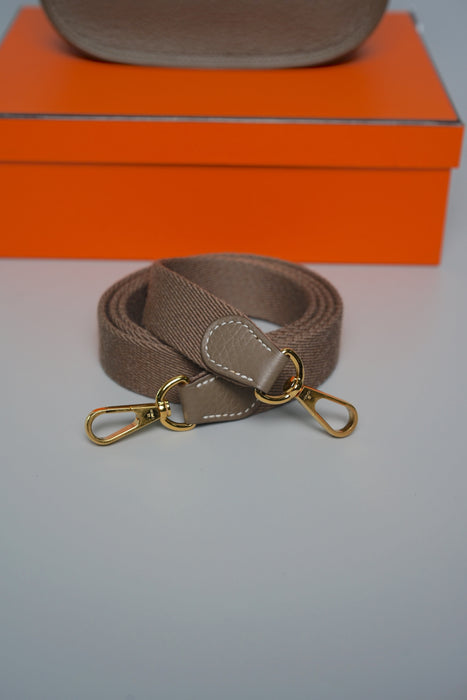 Hermes Mini Evelyne in Etoupe Ghw