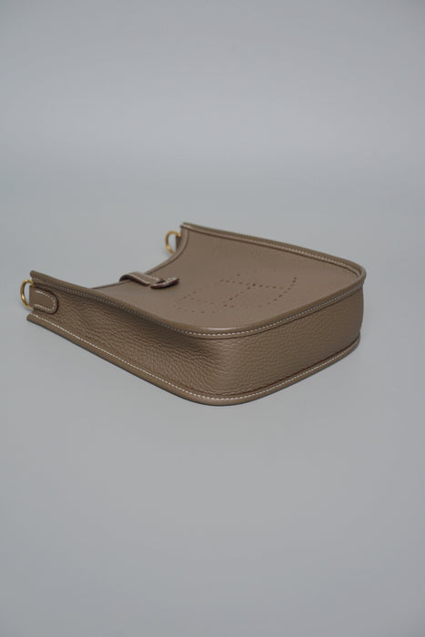 Hermes Mini Evelyne in Etoupe Ghw