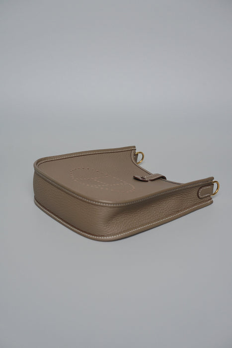 Hermes Mini Evelyne in Etoupe Ghw