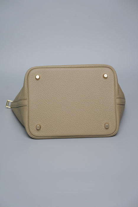 Hermes Picotin 22 in Beige Marfa Ghw