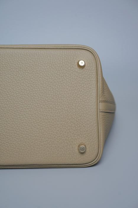 Hermes Picotin 22 in Beige Marfa Ghw